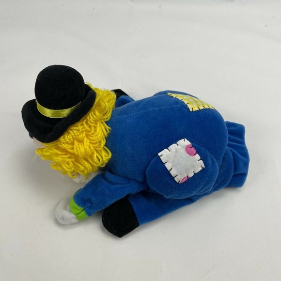 Plush Creations Inc Blue Clown Hand Puppet Plush Pretend Play Visual Aid - Picture 4 of 6